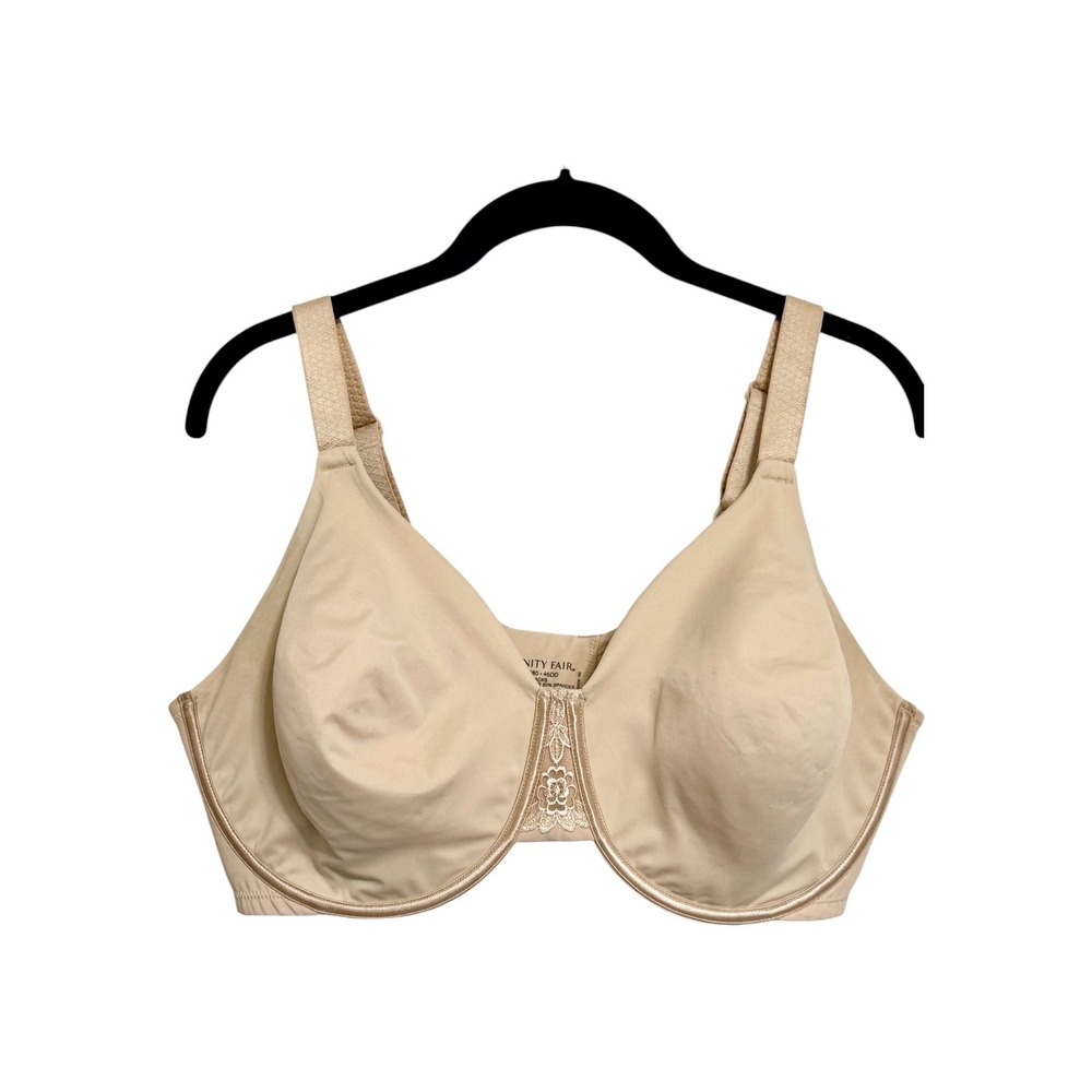 Vanity Fair Beauty Back Full Figure Smoothing Underwire Bra Nude Beige 46DD